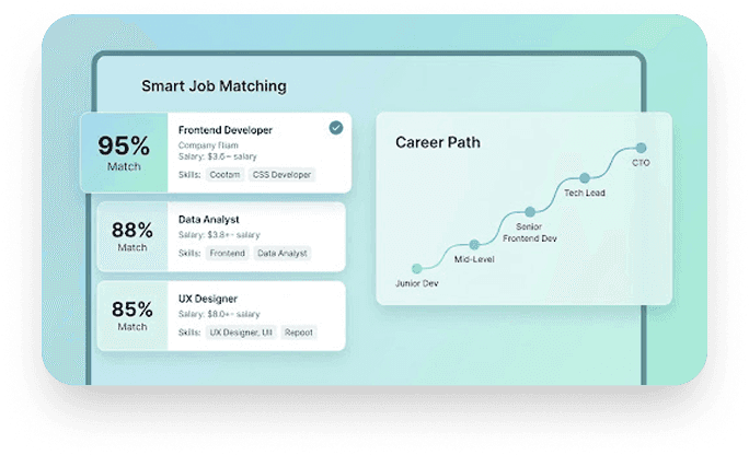JobsyFi smart job matching interface